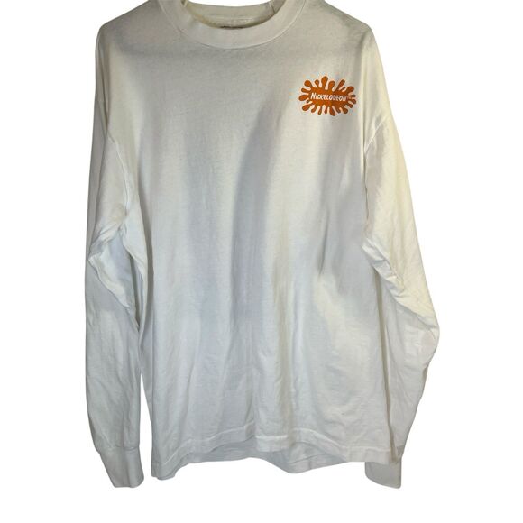 Nickelodeon Characters (Rugrats,CatDog,Arnold) White Long Sleeve T-shirt Sz Lg‎ - Picture 2 of 10